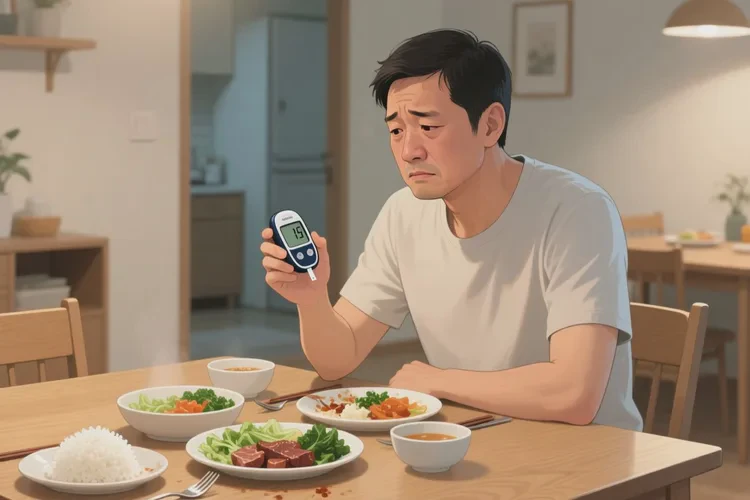37岁晚餐血糖17.2是怎么回事(图1)