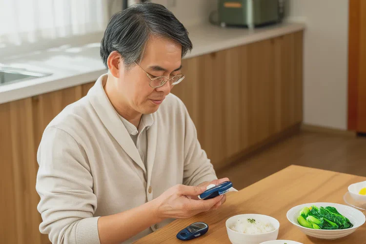 46岁中餐血糖7.4是怎么回事(图1)