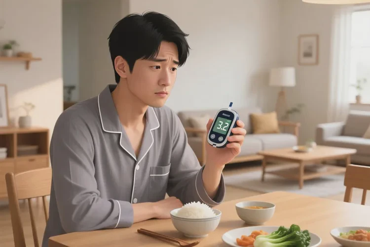 37岁晚餐血糖3点2是怎么回事(图1)