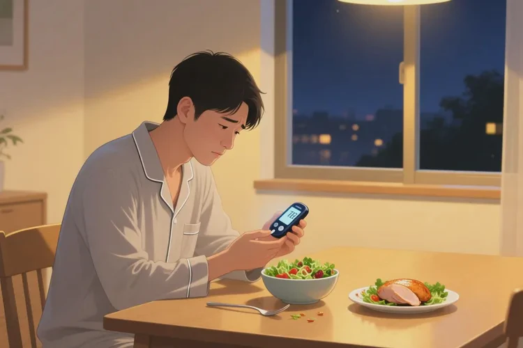 38岁晚餐血糖3点9是怎么回事(图1)