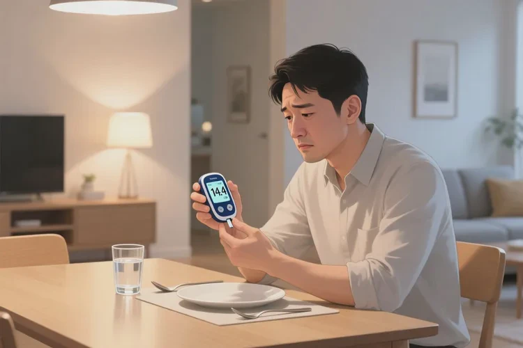 37歲晚餐血糖14點(diǎn)4是怎么回事(圖1)