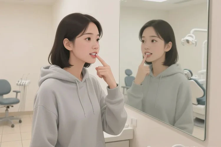 正畸皮筋拽的牙齒松動(dòng)(圖1)