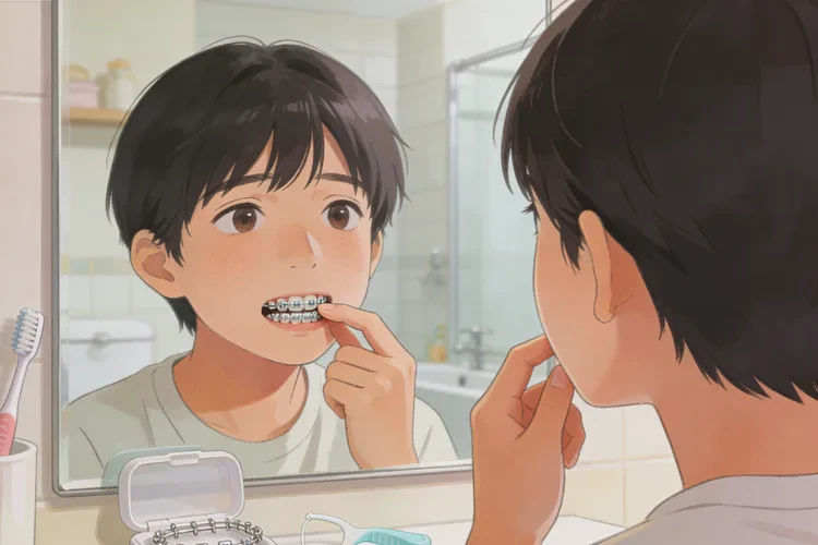 正畸的牙齒發(fā)現(xiàn)有松動(圖1)