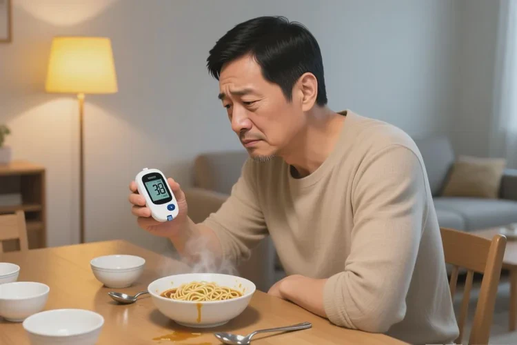 38岁晚餐血糖13.6是怎么回事(图1)