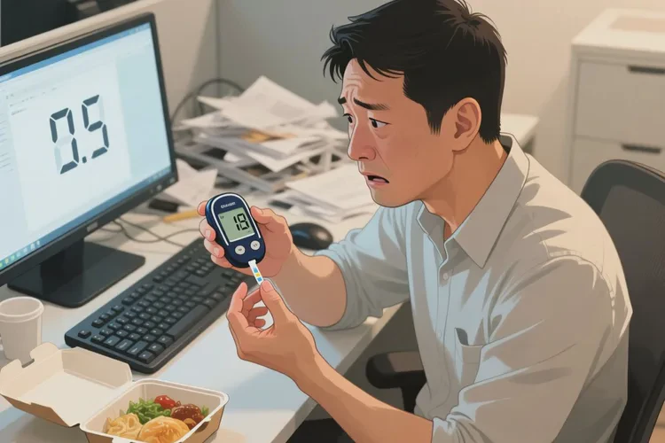 38岁中餐血糖25.5是怎么回事(图1)