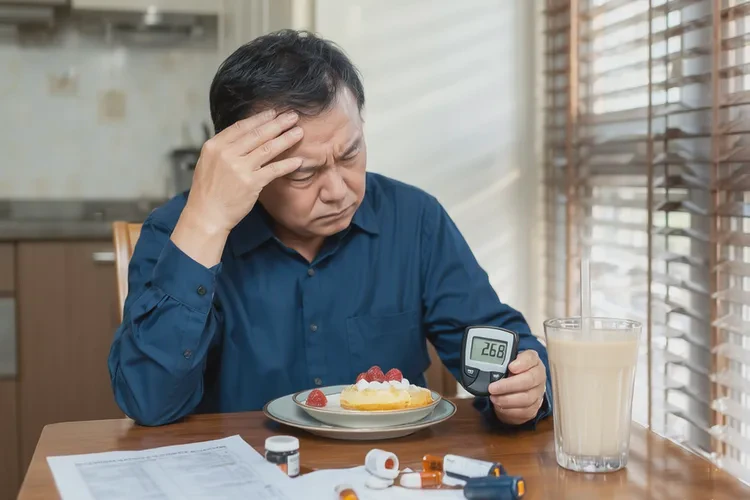 45歲中餐血糖26.8是怎么回事(圖1)