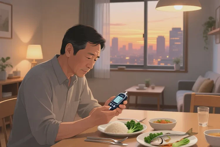 38岁晚餐血糖12.8是怎么回事(图1)