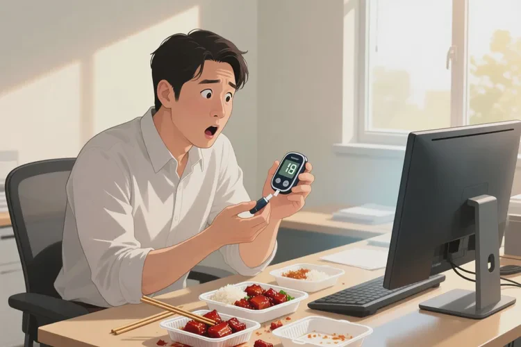 38歲中餐血糖19.8是怎么回事(圖1)