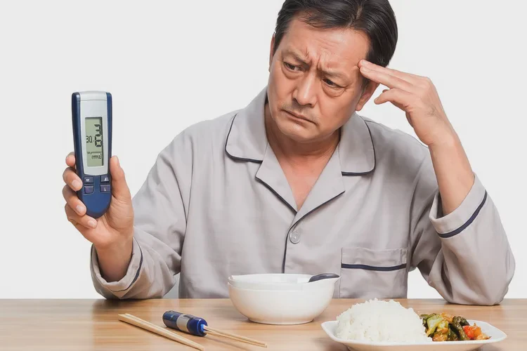 46岁中餐血糖30.6是怎么回事(图1)