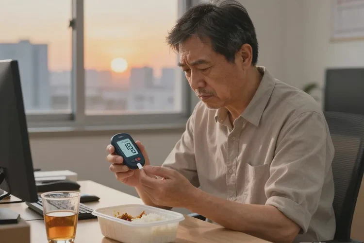 38歲中餐血糖21.2是怎么回事(圖1)