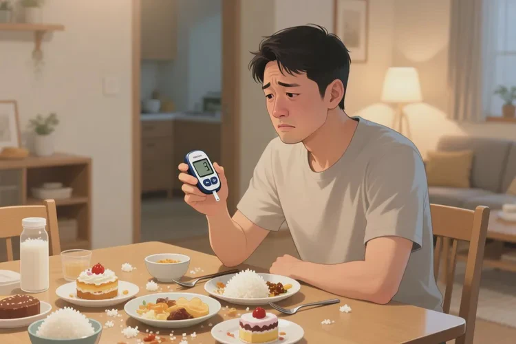 37岁晚餐血糖30.4是怎么回事(图1)