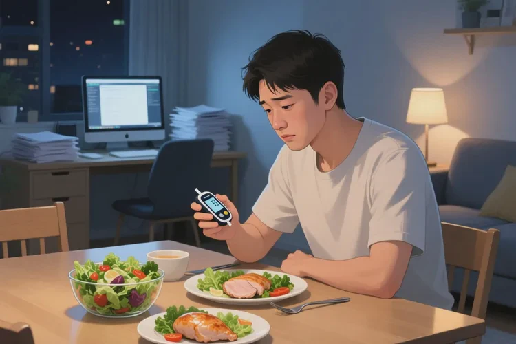 37岁晚餐血糖3点4是怎么回事(图1)