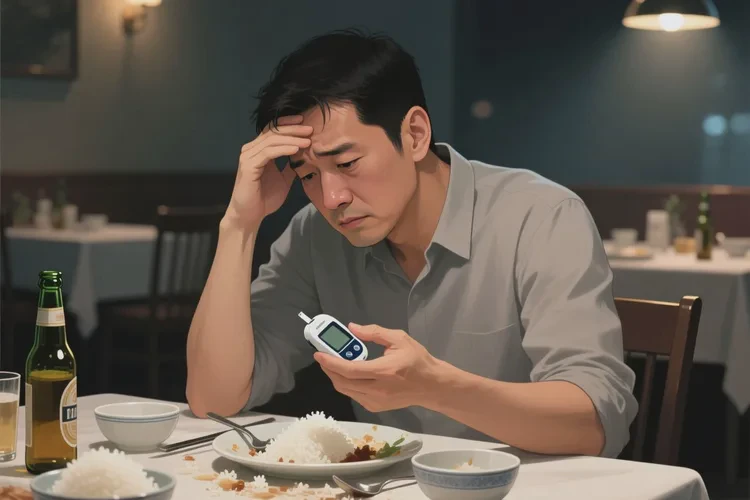 38岁晚餐血糖30.4是怎么回事(图1)