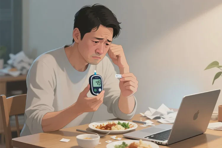 37歲晚餐血糖28.4是怎么回事(圖1)