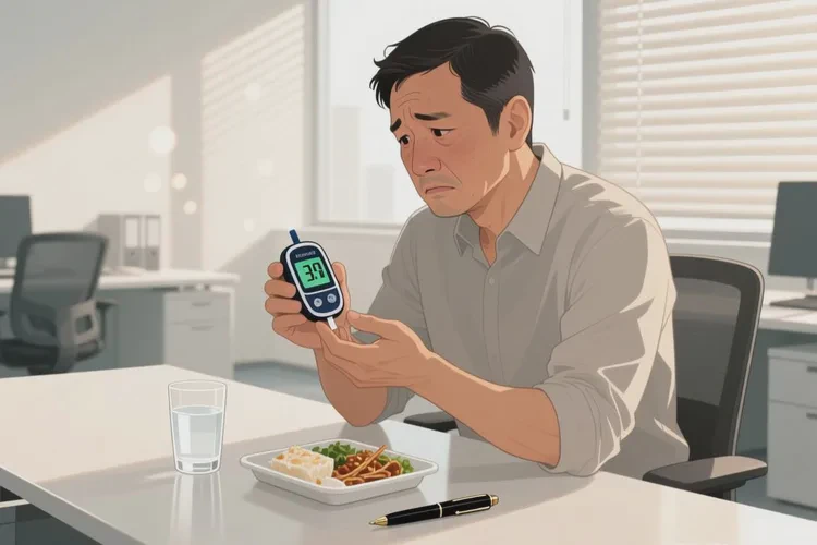 37歲中餐血糖12.3是怎么回事(圖1)