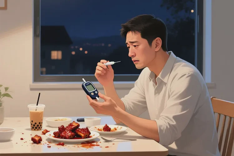 37岁晚餐血糖12点8是怎么回事(图1)