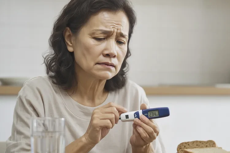 46岁晚餐血糖23.4是怎么回事(图1)