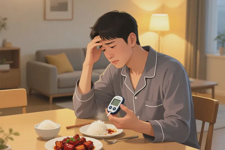 38歲晚餐血糖30.8是怎么回事(圖1)