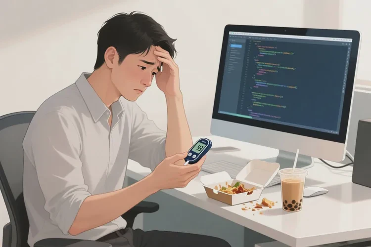 37歲中餐血糖12.4是怎么回事(圖1)