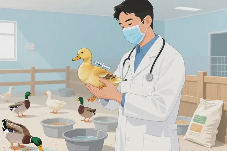 鸭子打疫苗打哪个部位(图1)