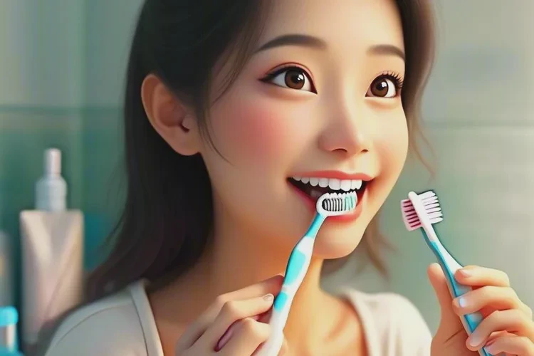 牙齒正畸的金屬牙冠粘里面(圖1)