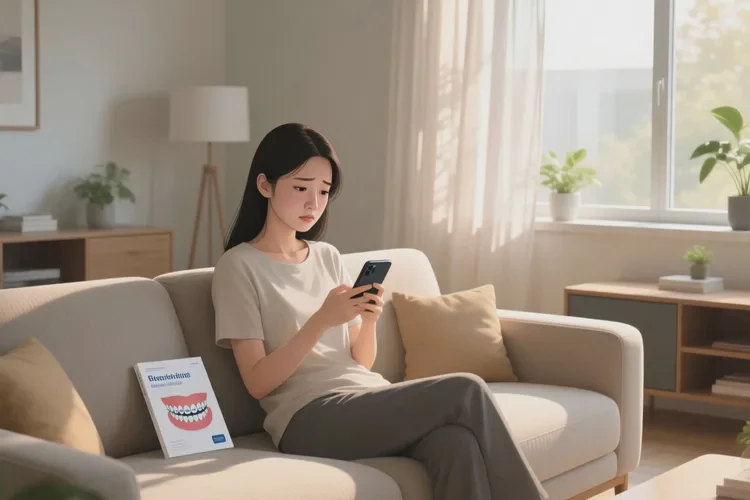 正畸過(guò)程中牙齒脫落(圖4)