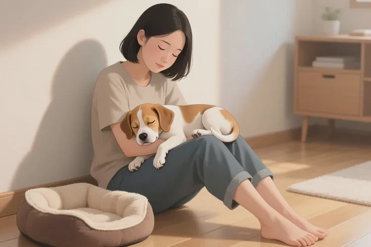 幼犬打疫苗后精神不好(图1)