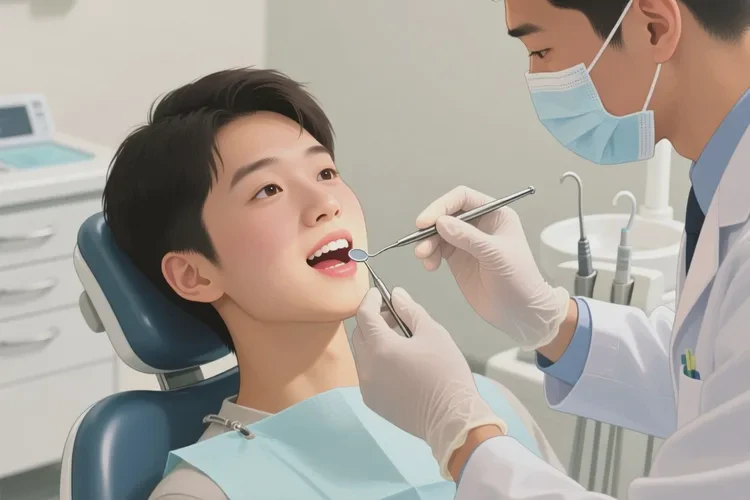 正畸有一顆牙齒松動(圖1)