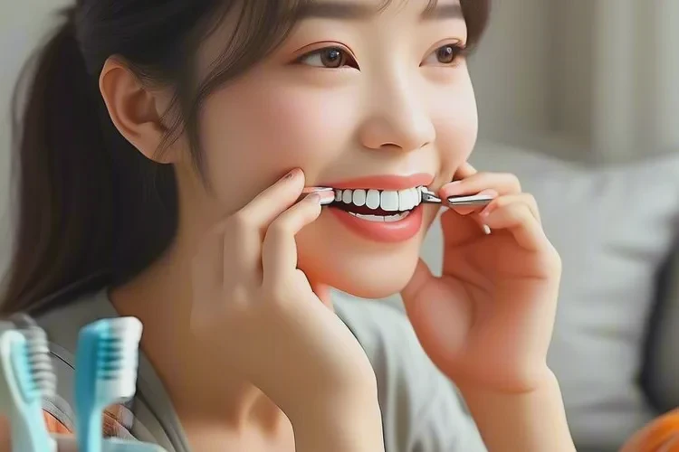 正畸期間有一顆牙齒牙根松動(圖1)