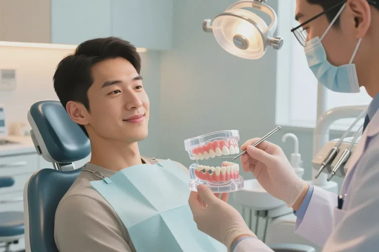 牙齒正畸后上下牙咬合不齊有些下巴后縮怎么辦(圖2)