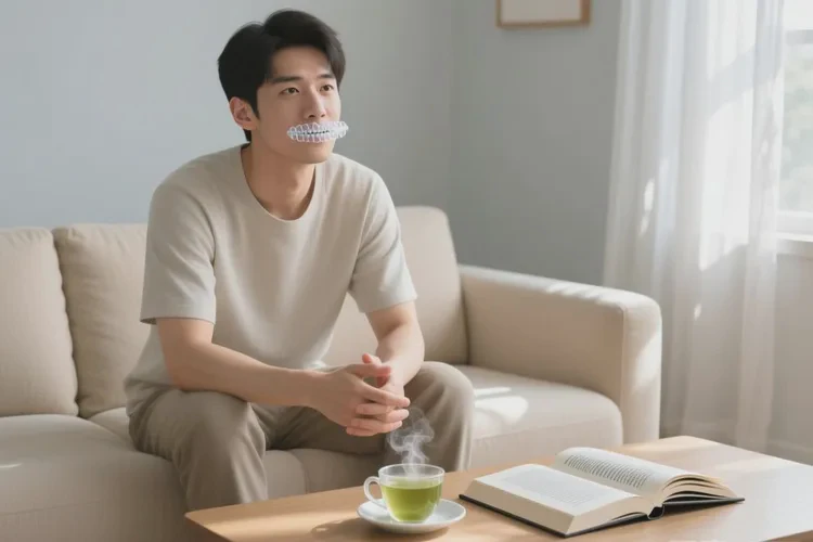 正畸的牙齒發(fā)現(xiàn)有松動的東西(圖4)