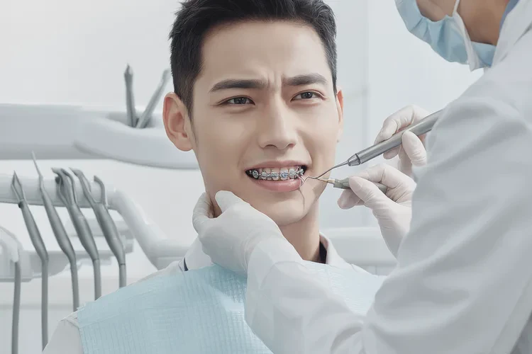 正畸個別牙齒疼痛明顯(圖1)