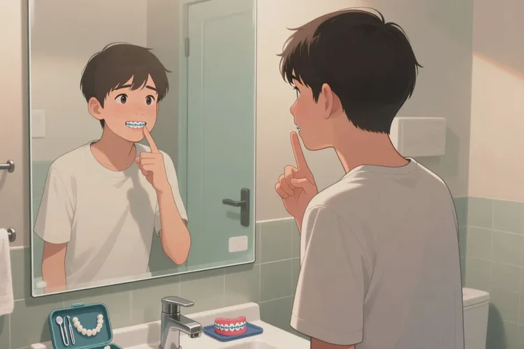 正畸過程牙齒松動(dòng)(圖1)