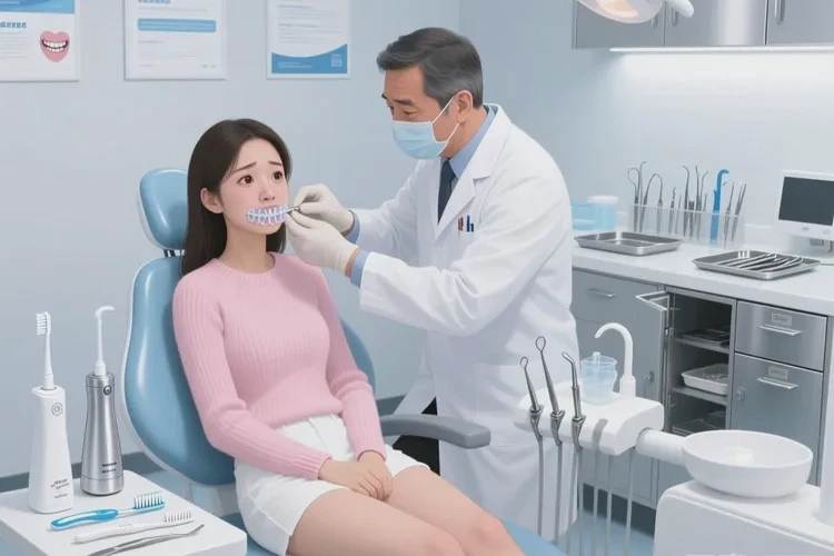 正畸牙齒后牙齒松動了(圖1)