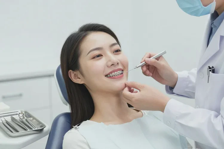 牙齒正畸收縫過程(圖1)