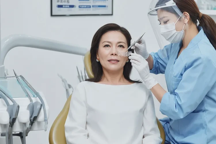 正畸皮筋拽的牙齒松動了怎么修復(圖3)