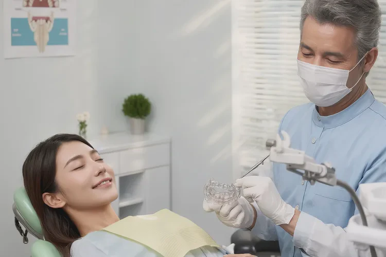 正畸皮筋拽的牙齒松動了怎么修復(圖1)