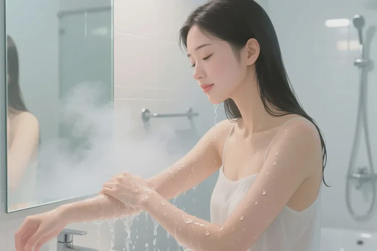 上午打疫苗晚上洗澡了(图1)