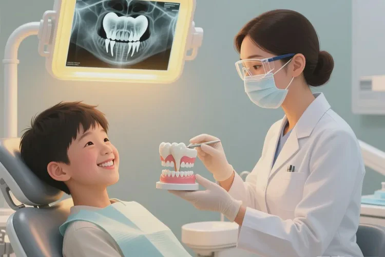 青少年正畸牙齒臨界點(diǎn)到底是拔牙還是片切(圖1)