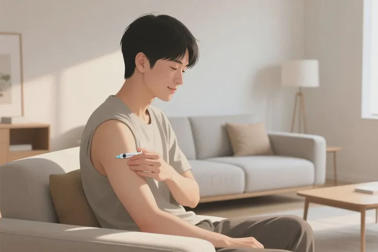 上午打疫苗晚上洗澡了(图2)