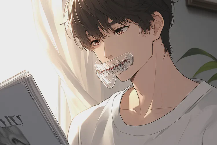 牙齒正畸皮筋拉門(mén)牙(圖3)