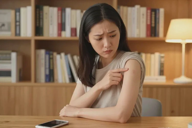 打hpv疫苗的位置起了硬结(图4)