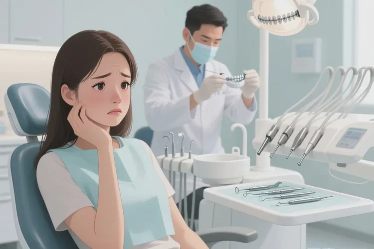 正畸中牙齒松動一咬就疼(圖1)