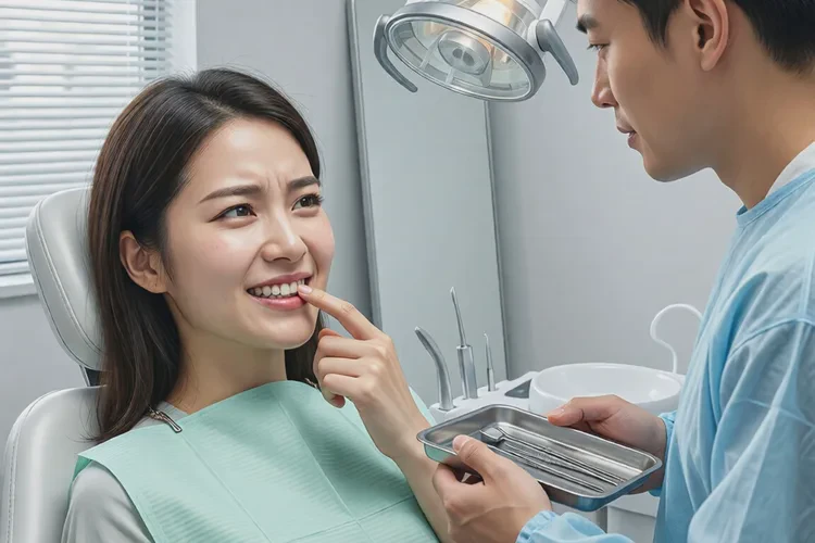 正畸有一顆牙齒松動(dòng)了三個(gè)月(圖1)