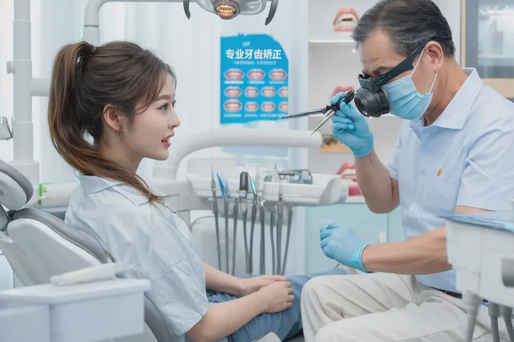 正畸期間牙齒整體向一邊歪可以調(diào)嗎(圖1)