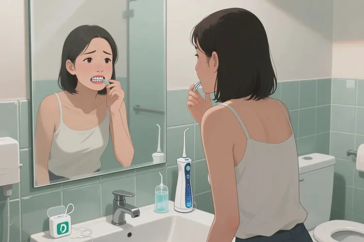 正畸皮筋拽的牙齒松動(dòng)了怎么處理(圖2)