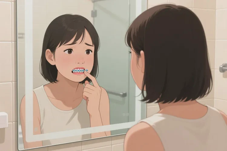 正畸皮筋拽的牙齒松動(dòng)了怎么辦(圖1)