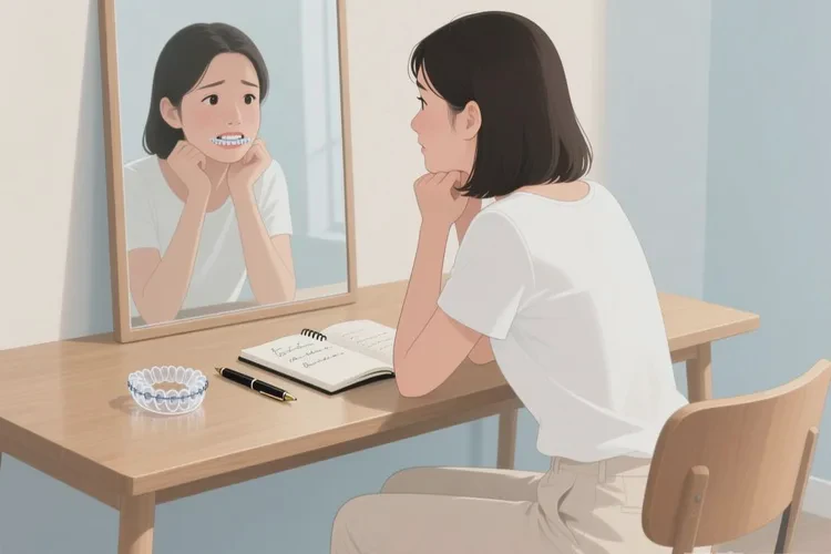 正畸后牙齒一邊高一邊低(圖1)