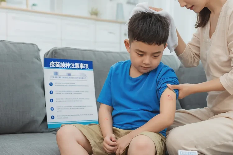儿童打完疫苗胳膊红肿硬块发痒(图1)