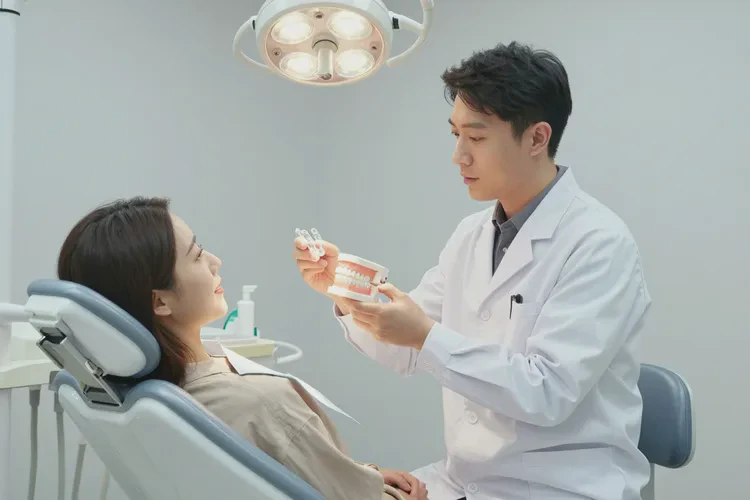 正畸有一顆牙齒松動了(圖2)